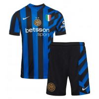 Dětský fotbalový dres Inter Milan 2024-25 Domácí Krátký Rukáv (+ trenýrky)